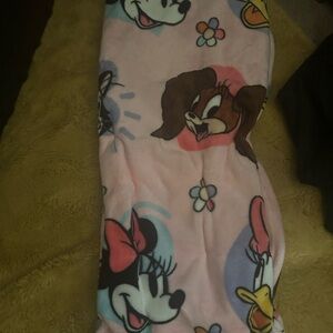 Pink Disney Character Blanket
